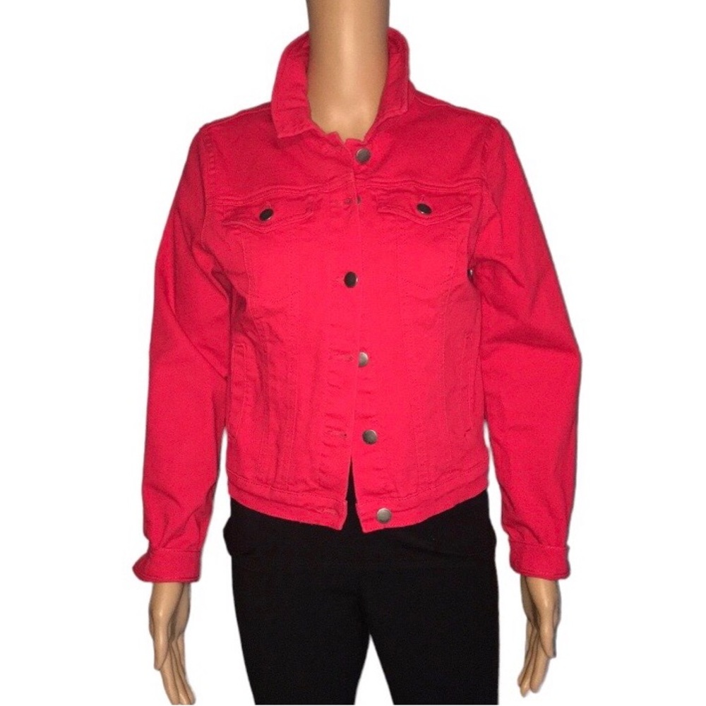 C’EST TOI Red Denim Jacket